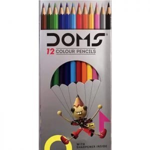 Doms Colour Pencil Box Packing (12 Shades)