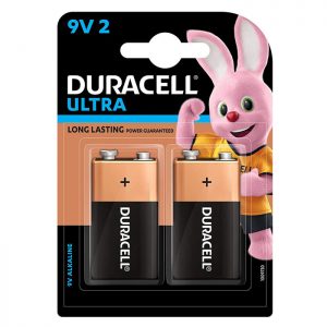 Duracell Ultra Alkaline 9V2 Batteries