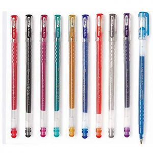 Montex Hyspeed Sparkle Gel Pen | Set of 10 Sparkle Pen