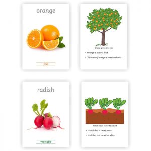 Kyds Play – Fruits & Vegetables Flash Cards