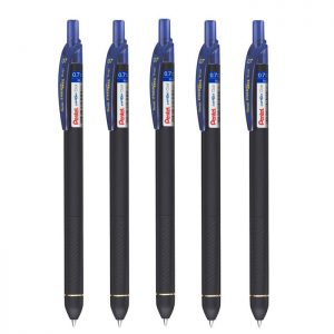 Pentel Energel Click Gel Pen Blue (5 X 1 Unit Pack)