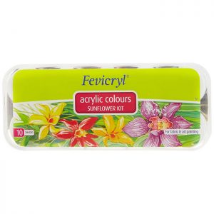 Pidilite Fevicryl Acrylic Colors – Sunflower Kit (10 Shades)