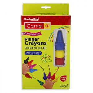 Camlin Finger Crayons (10 Shades)