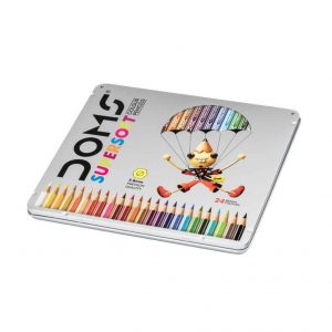 Doms Colour Pencil Tin Packaging (24 Shades)
