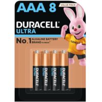 Duracell Ultra Alkaline AAA Battery (Pack of 8)