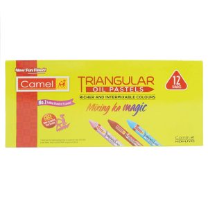 Camlin Triangular Oil Pastels – Mixing Colours (12 Shades)