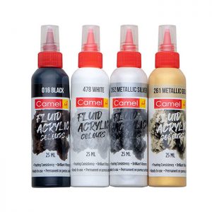 Camlin Fluid Acrylic Set – Monochrome Series