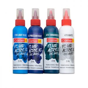 Camlin Fluid Acrylic Set – Aqua Series