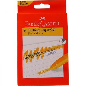Faber Castell Gel Highlighter – Orange (Pack Of 6)