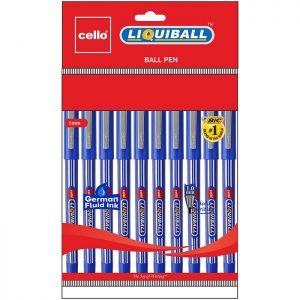 Cello Liqui Ball Pen Blue (1 X 10 Unit Hanger)