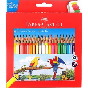 Faber Castell Triangular Colour Pencil (48 Shades)