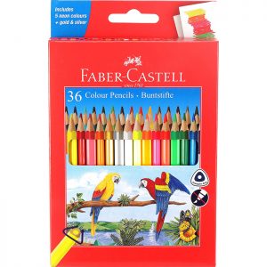 Faber Castell Triangular Colour Pencil (36 Shades)