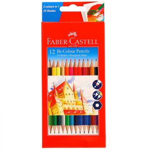 Faber Castell 12 Bi- Colour Pencil (24 Shades)