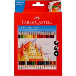 Faber Castell 18 Bi- Colour Pencil (36 Shades)