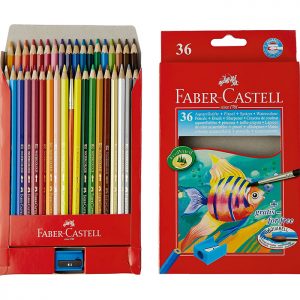 Faber Castell Water Solube Colour Pencils (36 Shades)