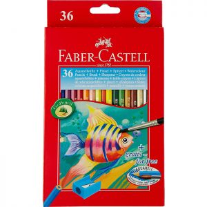 Faber Castell Water Solube Colour Pencils (36 Shades)