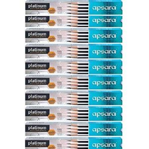 Apsara Platinum Extra Dark Pencils (Pkt of 10 pencils)