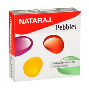 Apsara Pebbles Eraser (1 X 20 Unit Box) (5 Assorted Colours)
