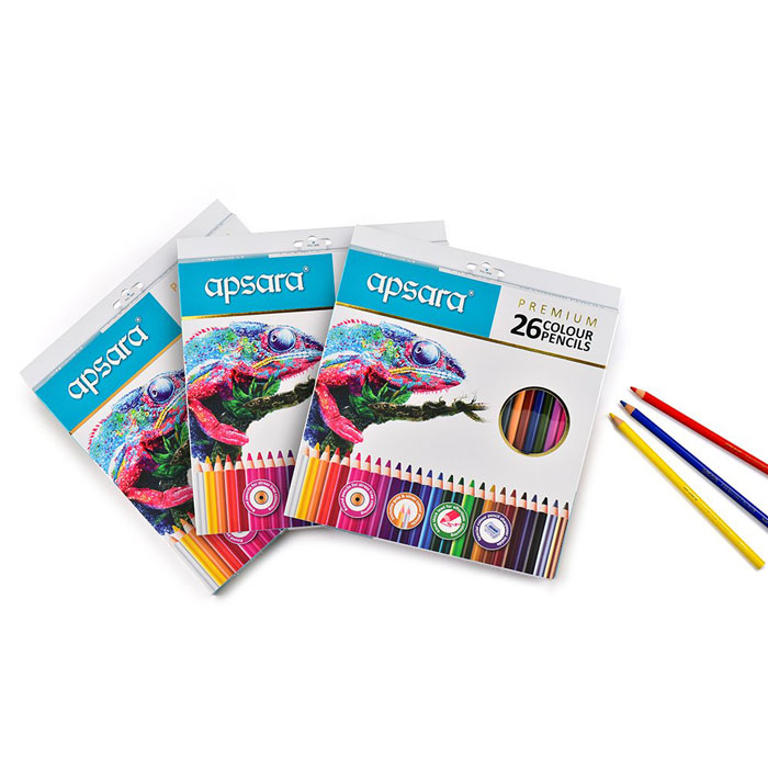 Apsara Premium Colour Pencils (26 Shades – Box Packing) – IMPERIAL ...