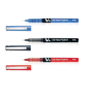 Pilot V5 Roller Pen – 1Blue + 1Black + 1Red