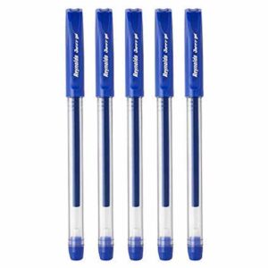 Reynolds Jiffy Blue Gel Pen (4 x 5 unit pack)