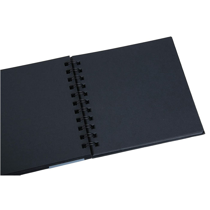 Buy Black Sketch Pad Paper Sketchbook for Drawing Black Online in India   Etsy