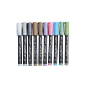 BRUSTRO Metallic Brush Pens – Set of 10 Colors