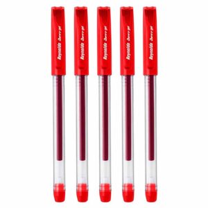 Reynolds Jiffy Red Gel Pen (4 x 5 unit pack)