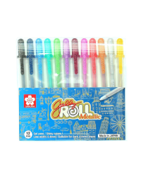 Sakura Gelly Roll Metallic Gel pens Pack of 12 assorted colors