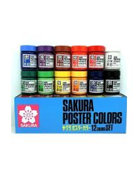 Sakura Poster Colours Set of 12