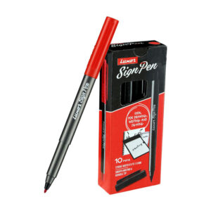 Luxor Sign Pen Red - (1 X 10 Unit Box)
