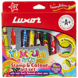 Luxor Yum Yum Fruity Scented Jumbo Colour Pen Set - 10N (Multicolor)
