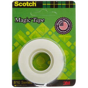Scotch Magic Tape – The Original Matte-Finish Invisible Tape by 3M (1 Roll, Width 1.9cm Length 32.9m)