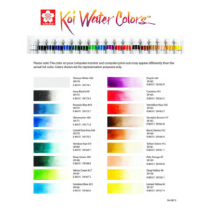 Sakura 18-Piece Koi Assorted Water Color Tube Set