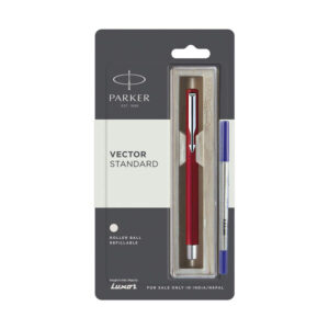 Parker Vector Standard CT Roller Pen Red Body