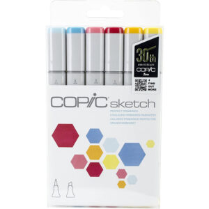Copic Marker Sketch Perfect Primary Set (6 pc)