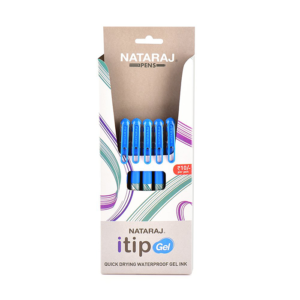 Nataraj Itip Gel Pen – Blue (1 X 10 Unit Box)