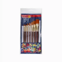 Camlin 67 No. Flat Synthetic Brush (Set Of 7)