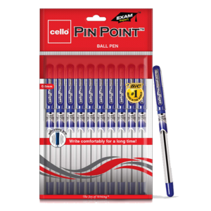 Cello Pinpoint GEL Pen – Blue (1 X 10 Unit Hanger)