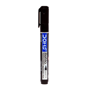 DOMS PERMANENT MARKER BLACK (PACK OF 2 x 10 PCS)