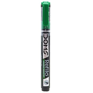 DOMS PERMANENT MARKER GREEN  (PACK OF 10 PCS)