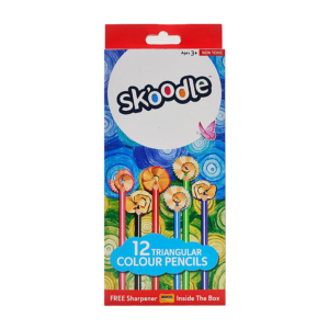 SKOODLE WOODFREE COLOUR PENCIL 12 SHADE