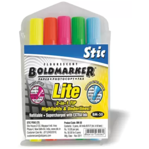 STIC LITE HI-LITER SET (PACK OF 5 PCS)