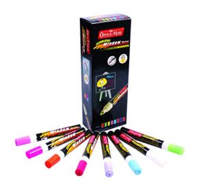 OFFICE MATE WINDOW FLUORESCENT MARKER PEN SET (Magenta,YL,GR,ORG,PNK,BU,BK,RD,VIO,WH)