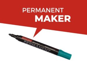 OFFICE MATE PERMANENT MARKER BLACK (PACK OF 10 PCS)