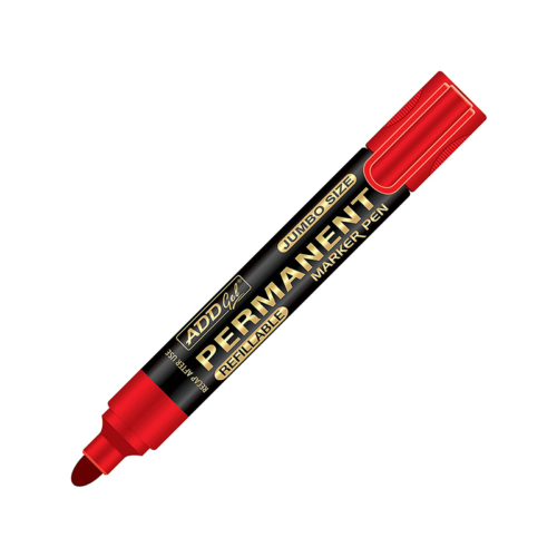 ADD GEL PERMANENT MARKER RED (Pack of 10)