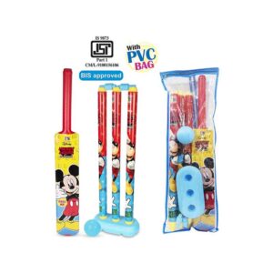 I TOYS CRICKET SET NO.4 MICKY MOUSE (WITH 3 WICKETS)