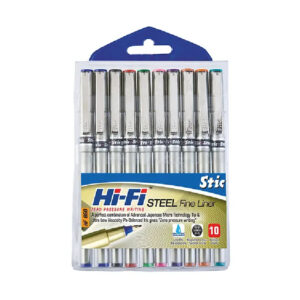 STIC HI-FI FINELINER STEEL PEN (PACK OF 10 PCS)