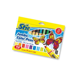 STIC COLOURSTIX JUMBO COLOUR PENS 12 SHADES