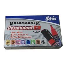 STIC PERMANENT MARKER BLACK ER (PACK OF 10 PCS)